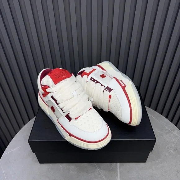 Amiri Men's White and Red Sneakers - Picture 5 of 6